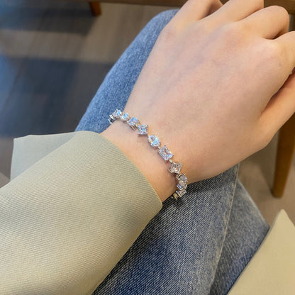 [Lumi Jewelry]Unique Exquisite Multi Cut Daily Bracelet