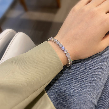 [Lumi Jewelry]0.75 Carat Dazzling Round Cut Wedding Bracelet
