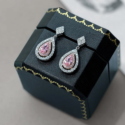 [Lumi Jewelry]Ornate Delicate Water Drop Shape Banquet Earrings