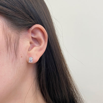 [Lumi Jewelry]Radiant Luxurious Princess Cut Daily Earrings