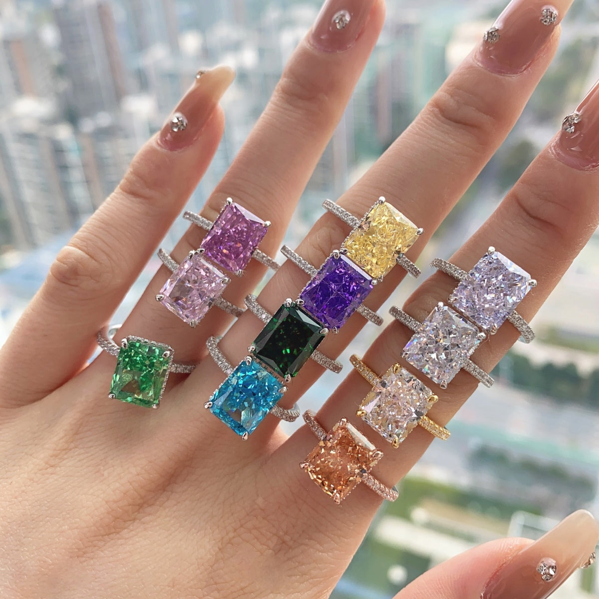[Lumi Jewelry]4.0 Carat Luxurious Engagement Ring