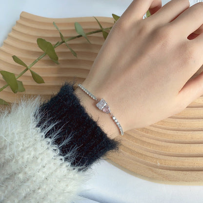 [Lumi Jewelry]Dazzling Unique Multi Shape Lover Bracelet
