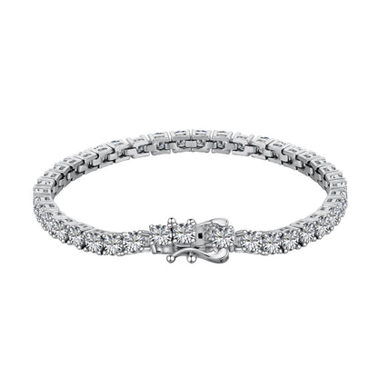 [Lumi Jewelry]Luxurious Ornate Round Cut Tennis Bracelet