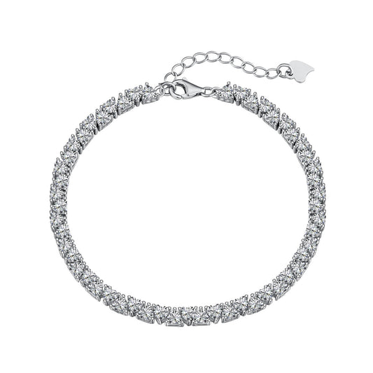 [Lumi Jewelry]Dazzling Romantic Heart Shape Lover Bracelet
