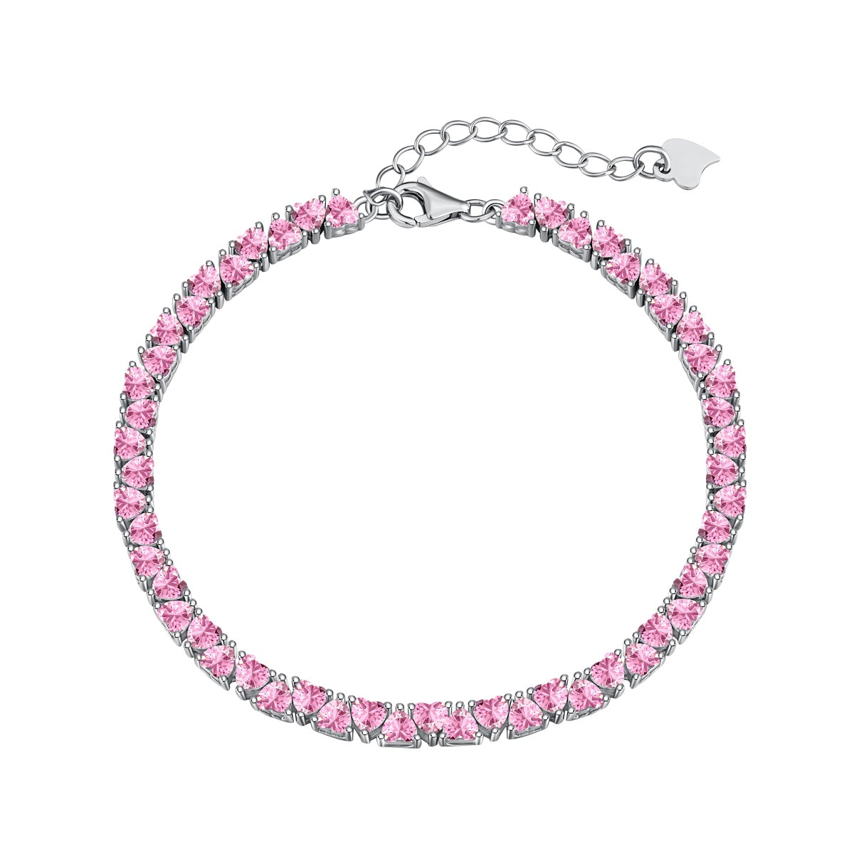 [Lumi Jewelry]Dazzling Romantic Heart Shape Lover Bracelet