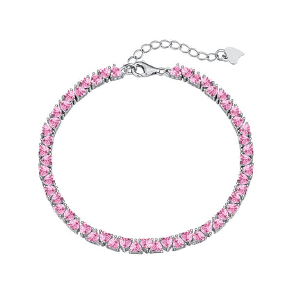 [Lumi Jewelry]Dazzling Romantic Heart Shape Lover Bracelet