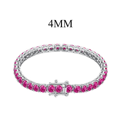 [Lumi Jewelry]Radiant Colorful Round Cut Party Bracelet
