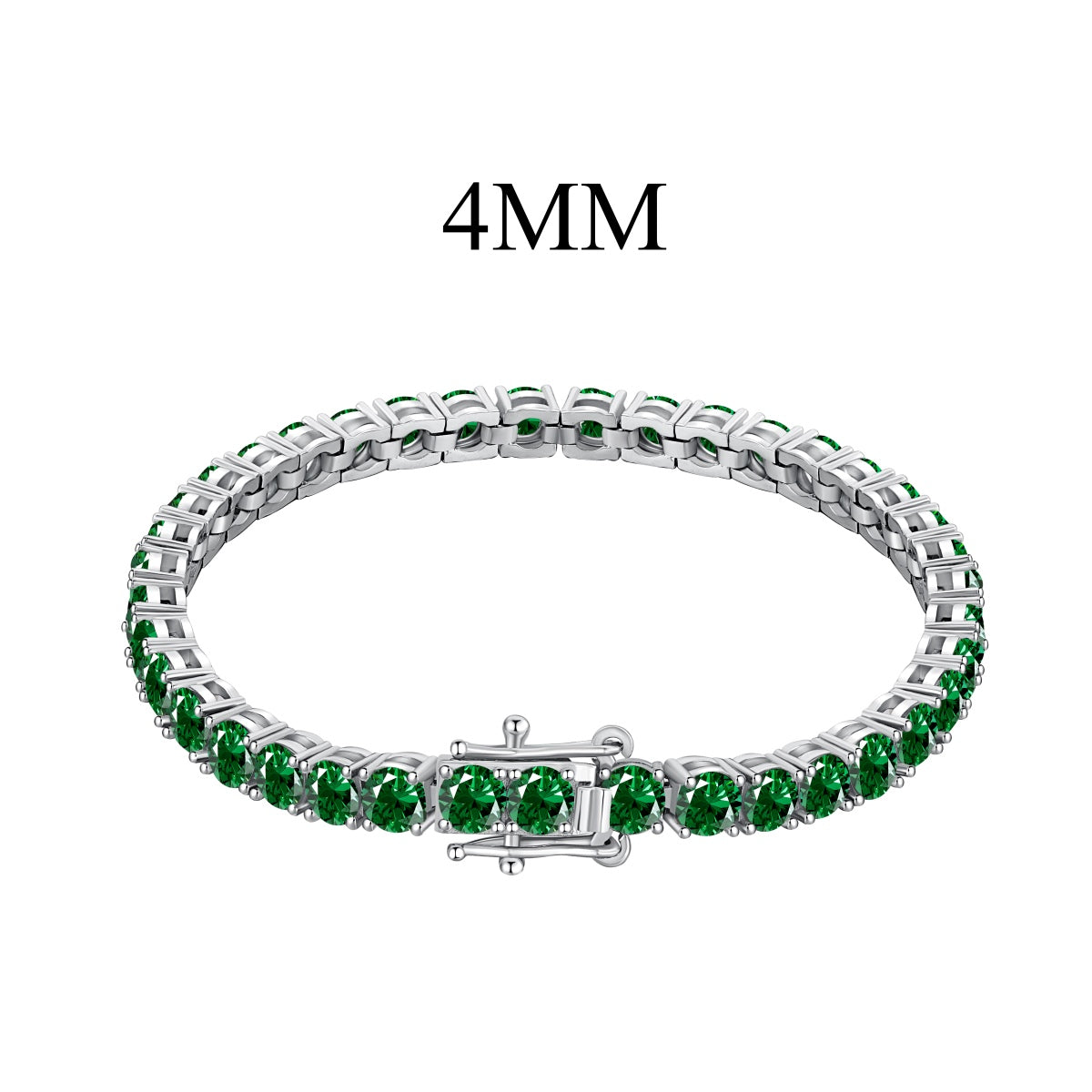 [Lumi Jewelry]Radiant Colorful Round Cut Party Bracelet