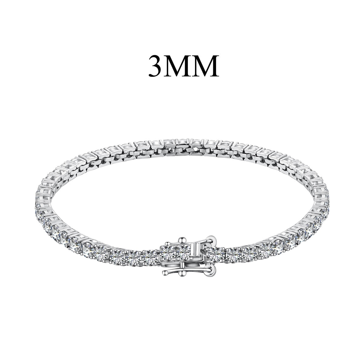 [Lumi Jewelry]Radiant Colorful Round Cut Party Bracelet