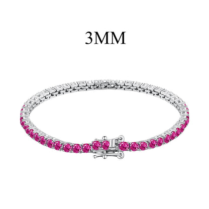 [Lumi Jewelry]Radiant Colorful Round Cut Party Bracelet