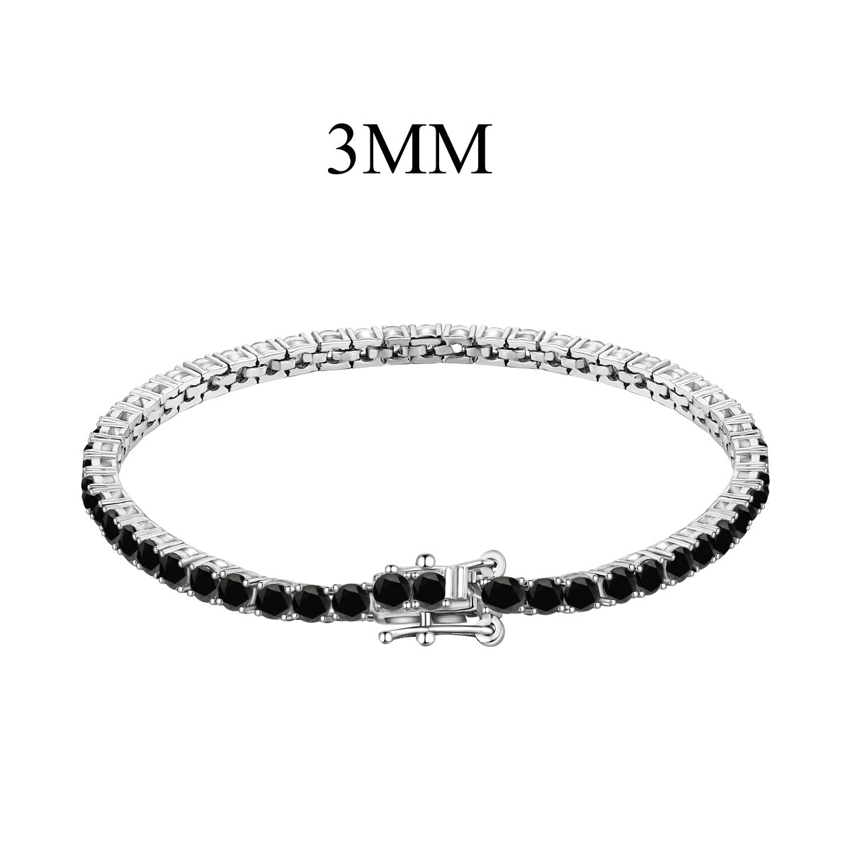 [Lumi Jewelry]Radiant Colorful Round Cut Party Bracelet