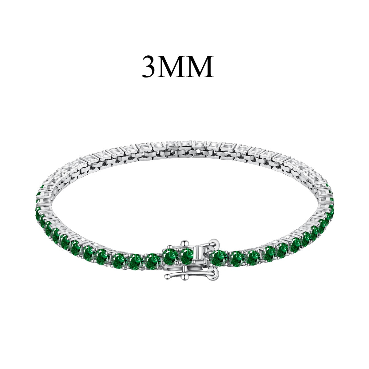 [Lumi Jewelry]Radiant Colorful Round Cut Party Bracelet