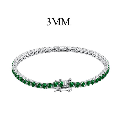 [Lumi Jewelry]Radiant Colorful Round Cut Party Bracelet
