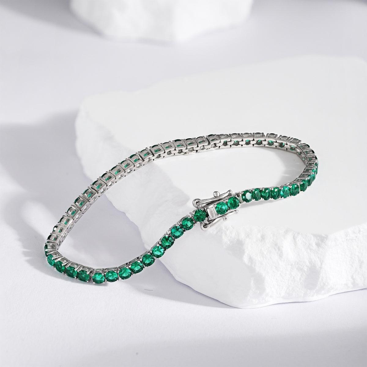 [Lumi Jewelry]Radiant Colorful Round Cut Party Bracelet