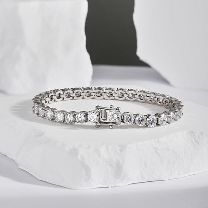 [Lumi Jewelry]Ornate Sparkling Round Cut Wedding Bracelet