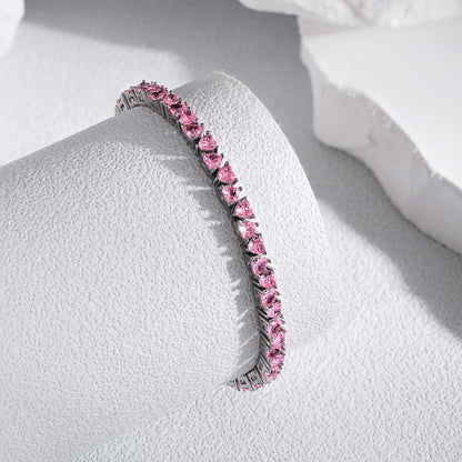 [Lumi Jewelry]Dazzling Romantic Heart Shape Lover Bracelet