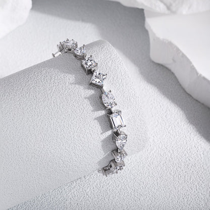[Lumi Jewelry]Unique Exquisite Multi Cut Daily Bracelet