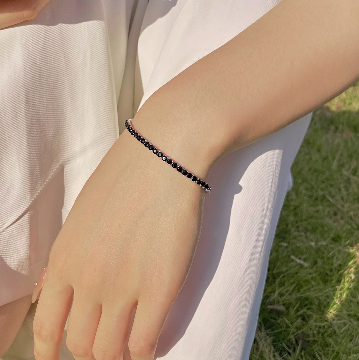 [Lumi Jewelry]Radiant Colorful Round Cut Party Bracelet