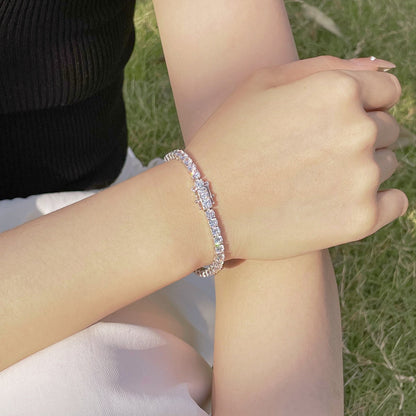 [Lumi Jewelry]Radiant Colorful Round Cut Party Bracelet