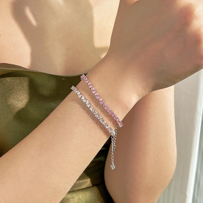 [Lumi Jewelry]Dazzling Romantic Heart Shape Lover Bracelet