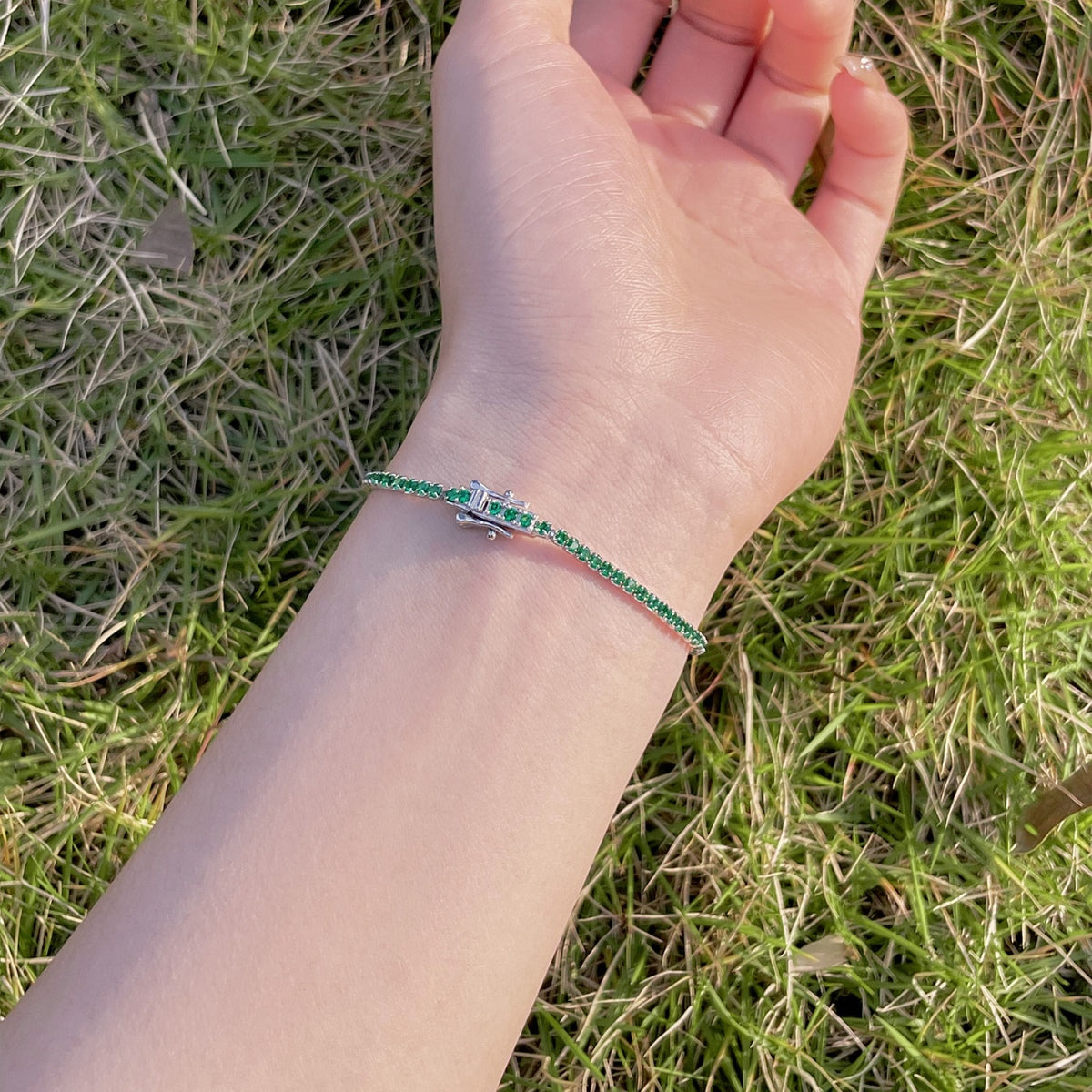 [Lumi Jewelry]Radiant Colorful Round Cut Party Bracelet