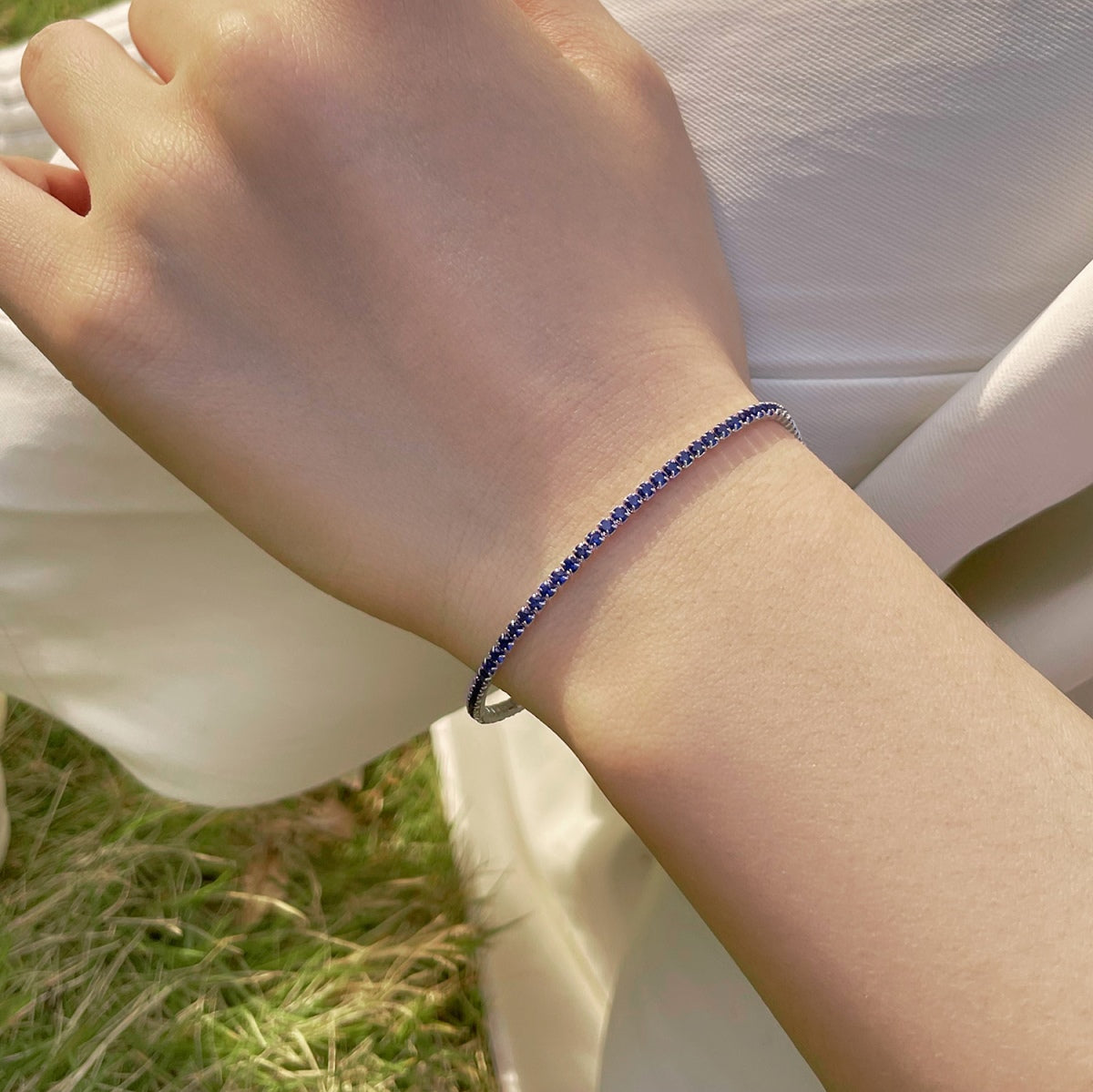 [Lumi Jewelry]Radiant Colorful Round Cut Party Bracelet