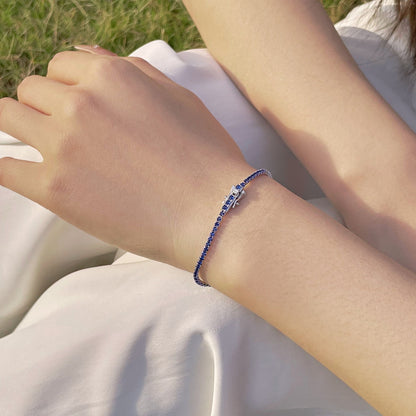 [Lumi Jewelry]Radiant Colorful Round Cut Party Bracelet