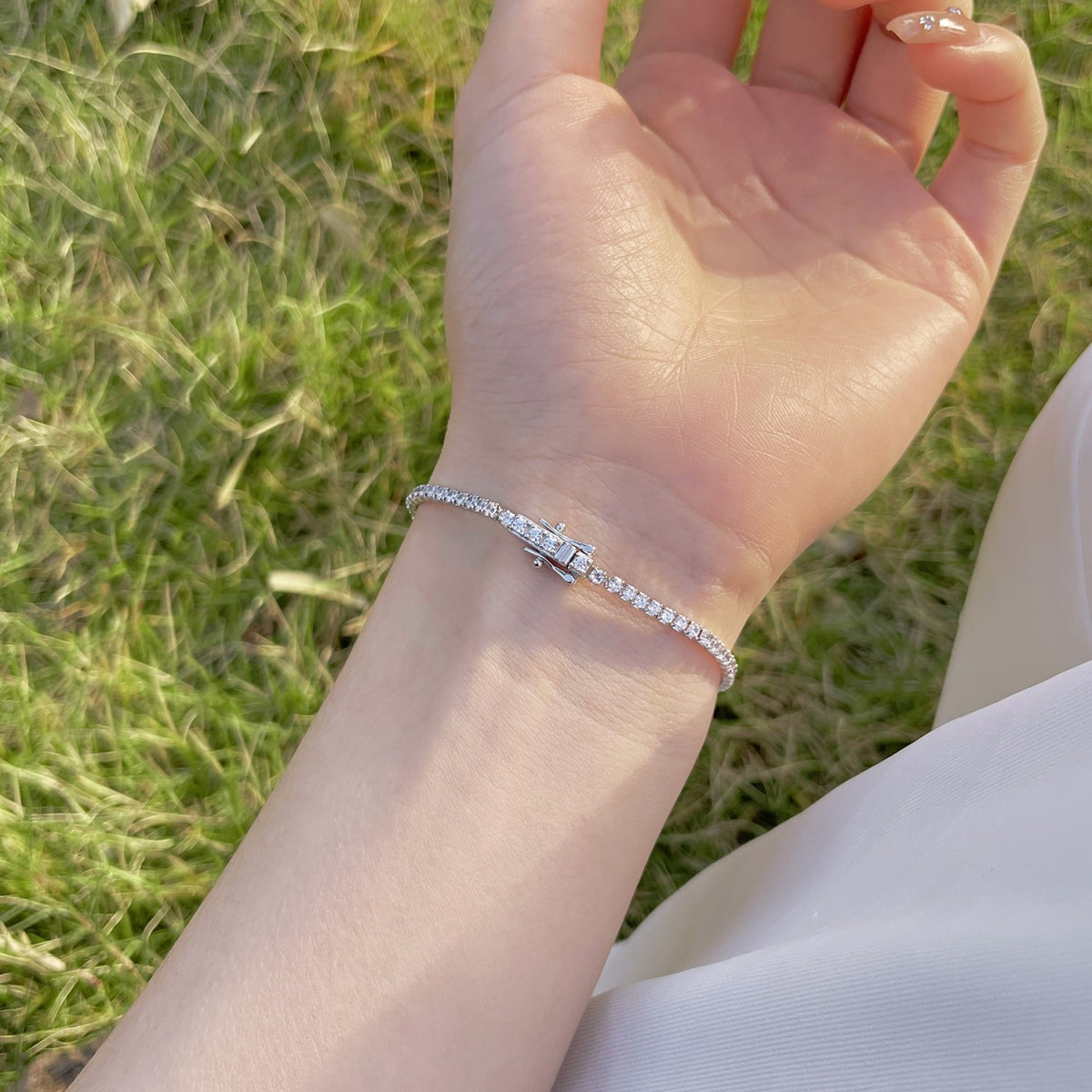 [Lumi Jewelry]Radiant Colorful Round Cut Party Bracelet