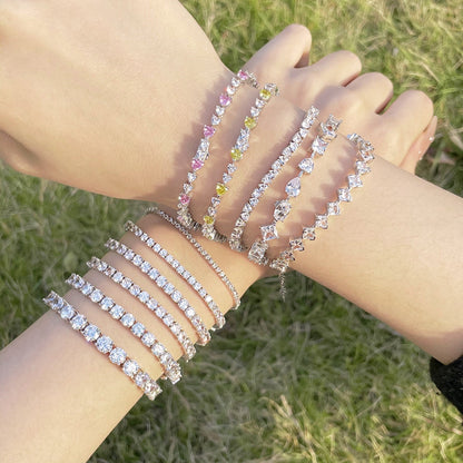 [Lumi Jewelry]Unique Exquisite Multi Cut Daily Bracelet