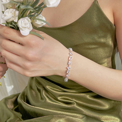 [Lumi Jewelry]Unique Exquisite Multi Cut Daily Bracelet