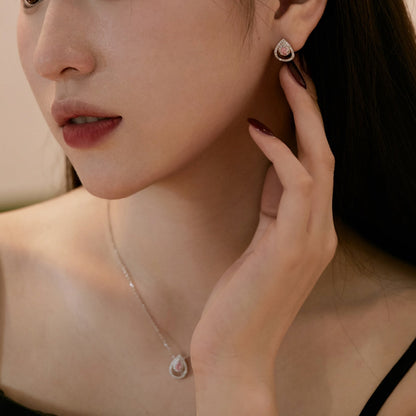 [Lumi Jewelry]Sparkling Delicate Water Drop Shape Daily Earrings