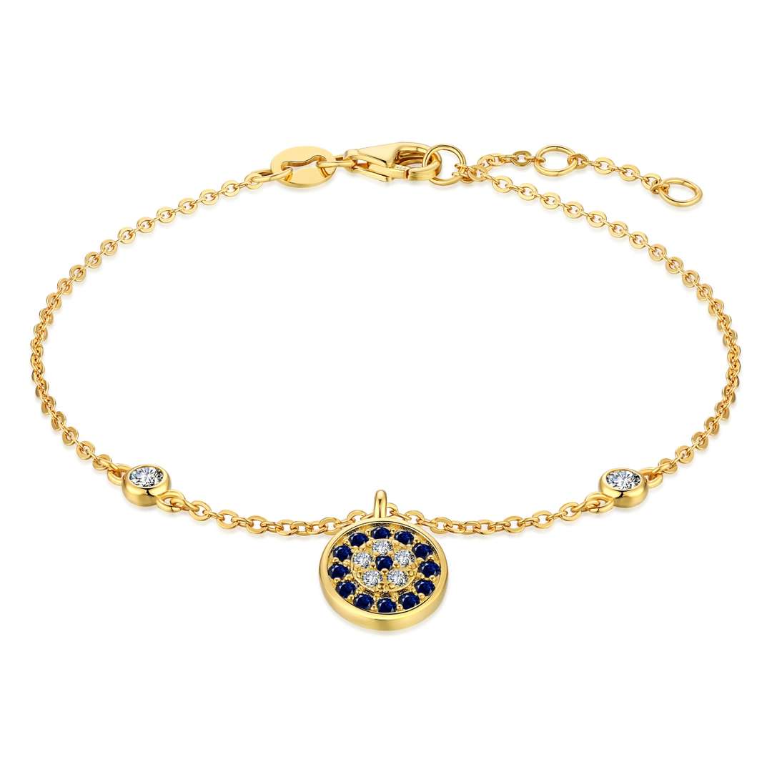 [Lumi Jewelry]Devil's Eye Round Shape Bracelet