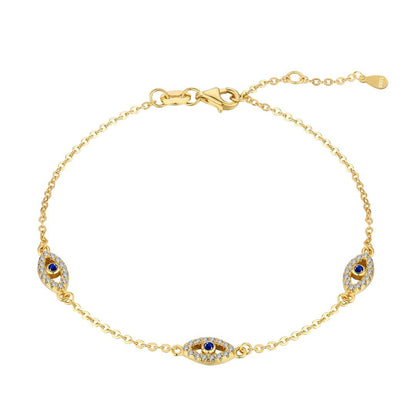 [Lumi Jewelry]Evil Eye Shape Pendent Necklace