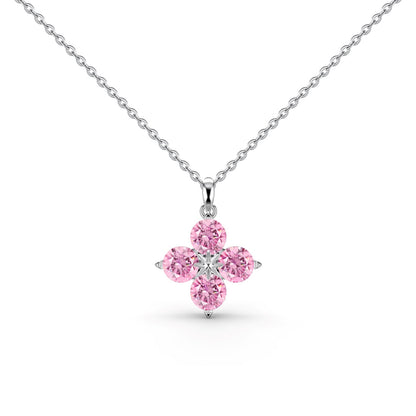 [Lumi Jewelry]Four-Leaf Clover And Eight-Pointed Star Necklace