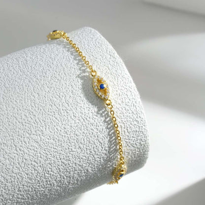 [Lumi Jewelry]Evil Eye Shape Pendent Necklace