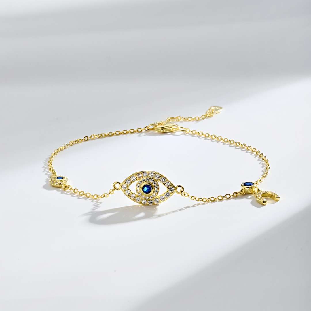 [Lumi Jewelry]Dainty Eye Shape Necklace