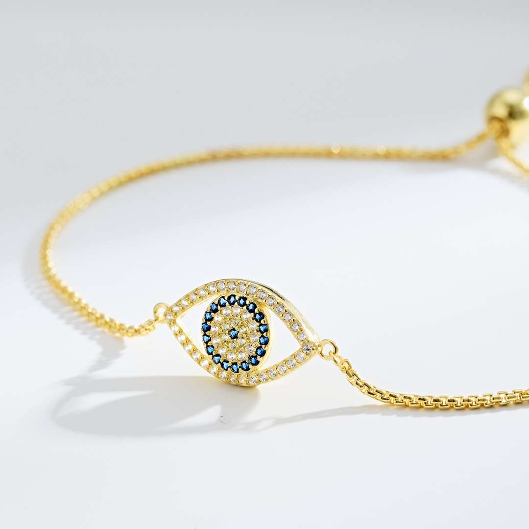 [Lumi Jewelry]Dazzling Eye Shape Necklace