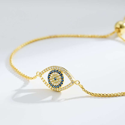 [Lumi Jewelry]Dazzling Eye Shape Necklace