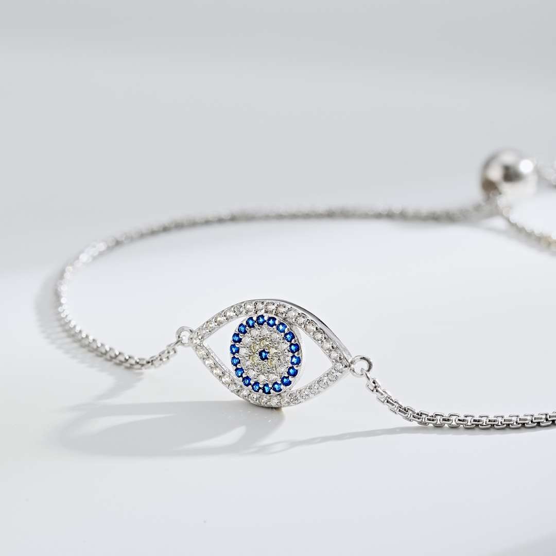 [Lumi Jewelry]Dazzling Eye Shape Necklace