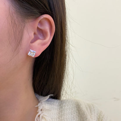 [Lumi Jewelry]Ornate Square Shape Earrings