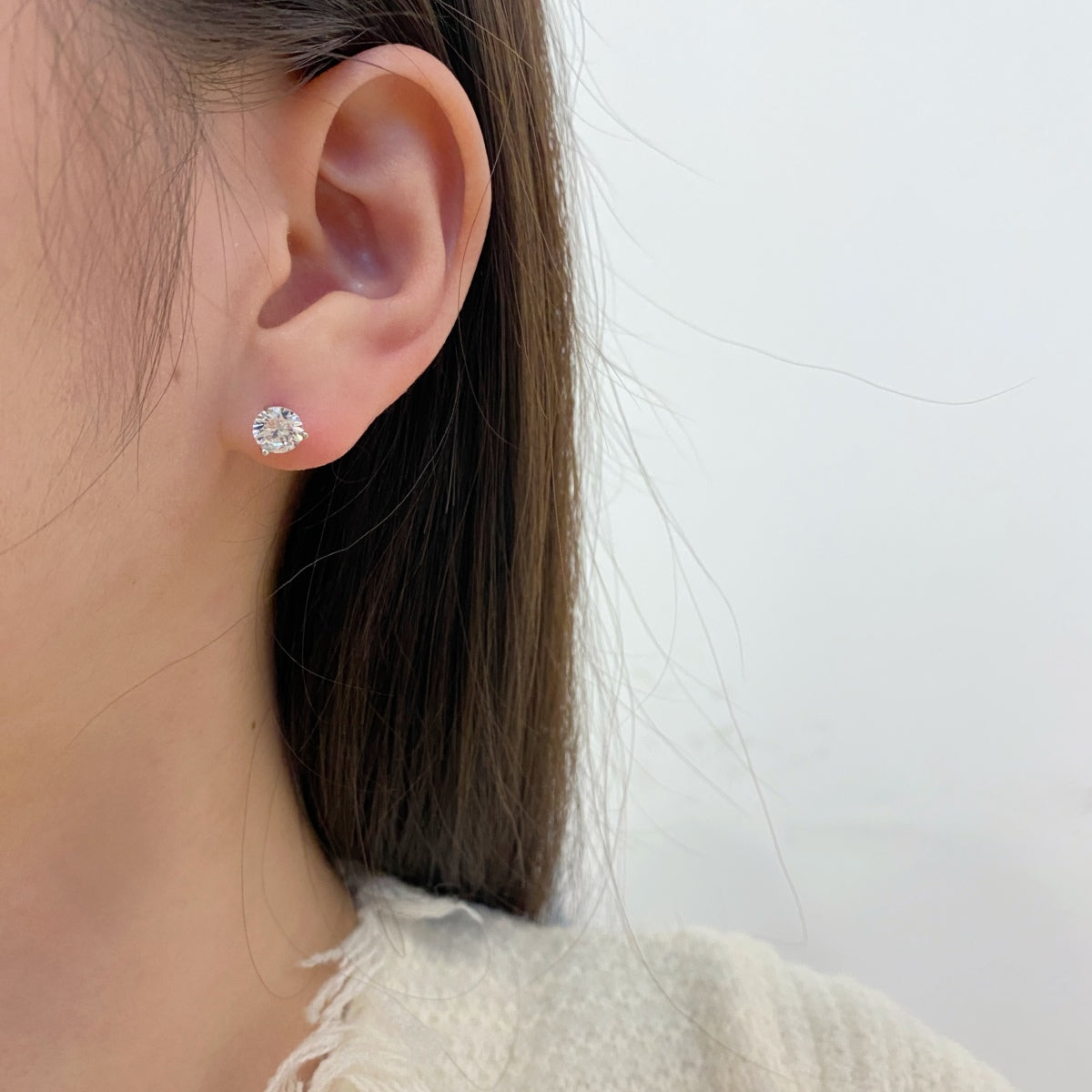 [Lumi Jewelry]Dainty Round Shape Earrings