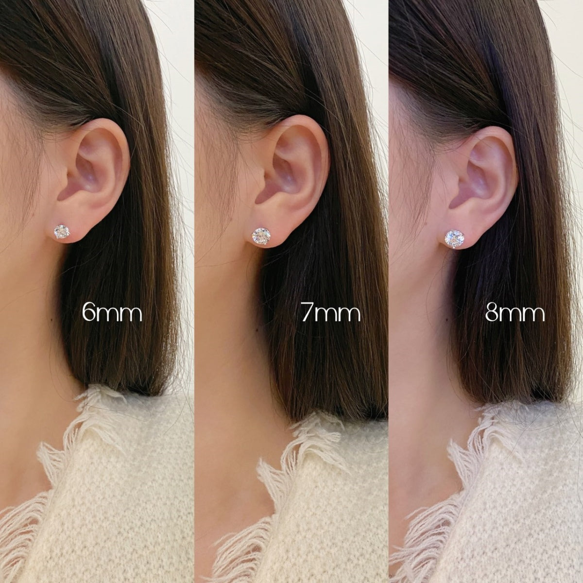 [Lumi Jewelry]Dainty Round Shape Earrings