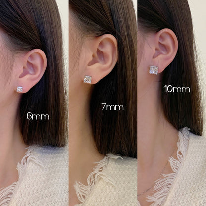 [Lumi Jewelry]Delicate Square Shape Earrings