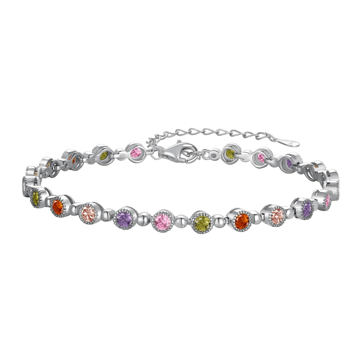 [Lumi Jewelry]Sparkling Exquisite Round Cut Party Bracelet