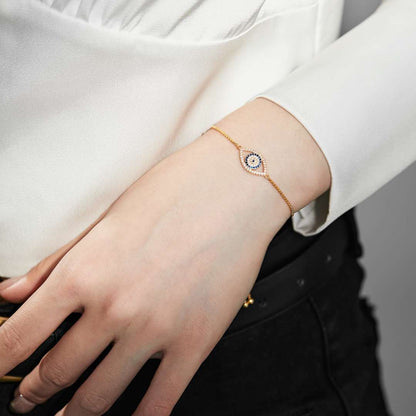 [Lumi Jewelry]Dazzling Eye Shape Necklace