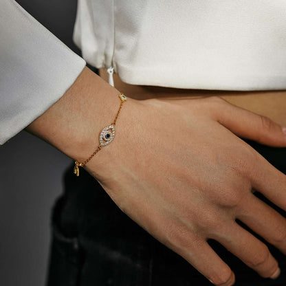 [Lumi Jewelry]Dainty Eye Shape Necklace