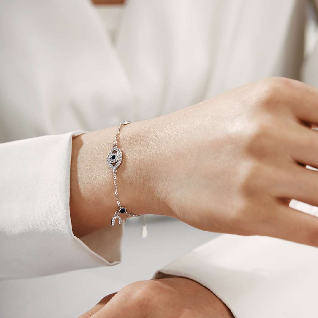 [Lumi Jewelry]Dainty Eye Shape Necklace
