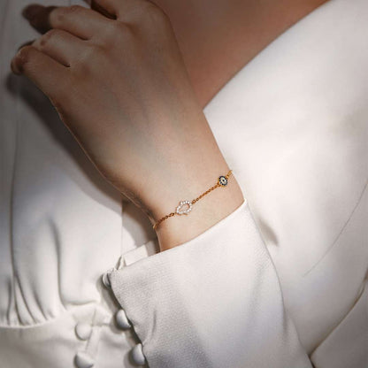 [Lumi Jewelry]Gost Shape & Round Shape Necklace