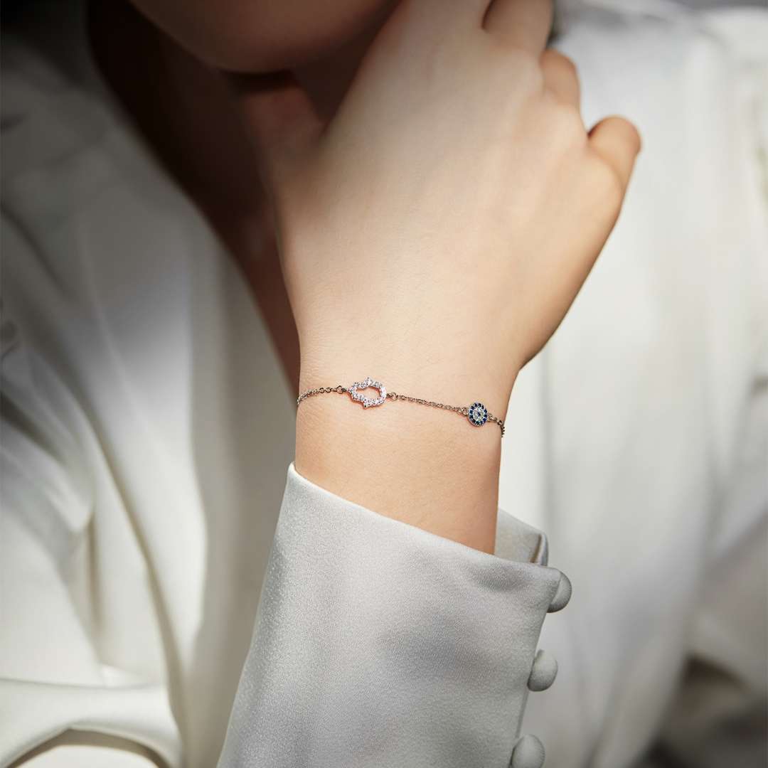 [Lumi Jewelry]Gost Shape & Round Shape Necklace