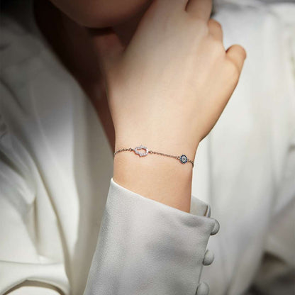 [Lumi Jewelry]Gost Shape & Round Shape Necklace
